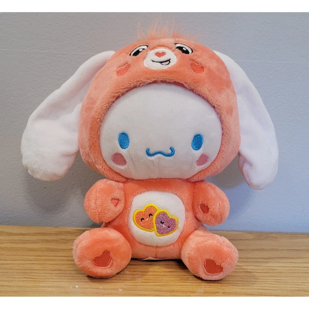 Care Bears x Hello Kitty Cinnamoroll as Love-a-Lot Bear Plush 9 inch 2023